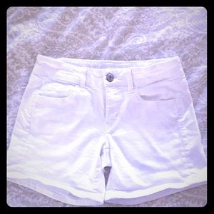 American Eagle Super Stretch White Jean Shorts